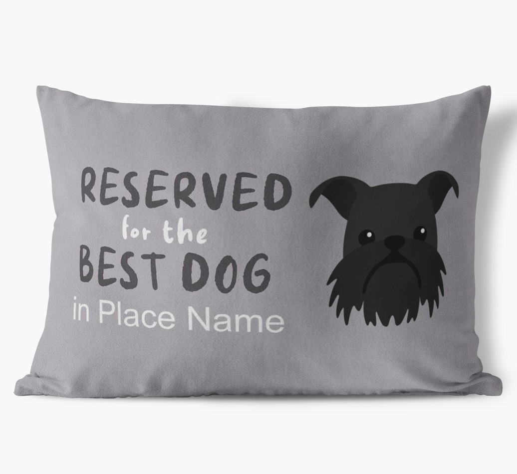 Reserved For The Best Dog: Personalised {breedFullName} Soft Touch Cushion