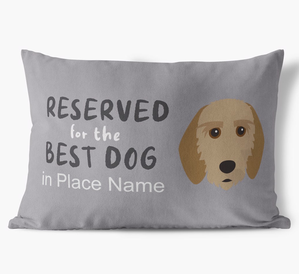 Reserved For The Best Dog: Personalised {breedFullName} Soft Touch Cushion