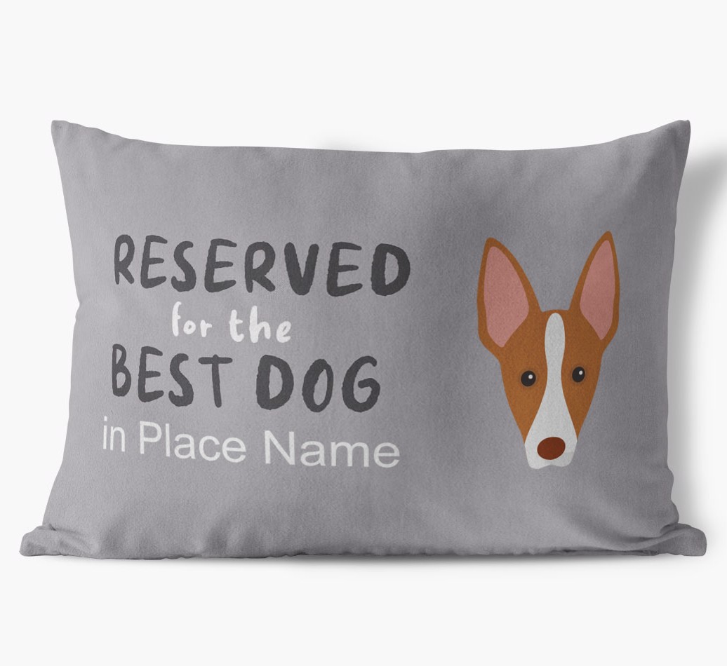 Reserved For The Best Dog: Personalised {breedFullName} Soft Touch Cushion