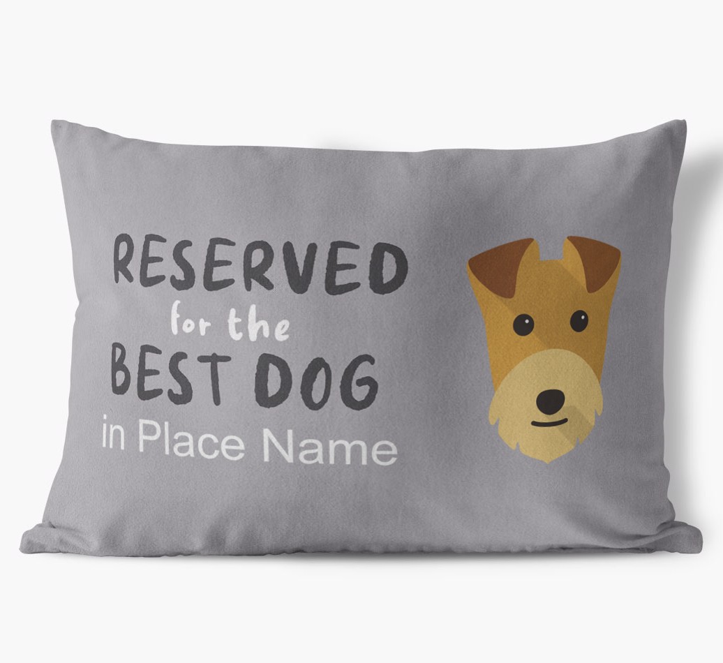 Reserved For The Best Dog: Personalised {breedFullName} Soft Touch Cushion