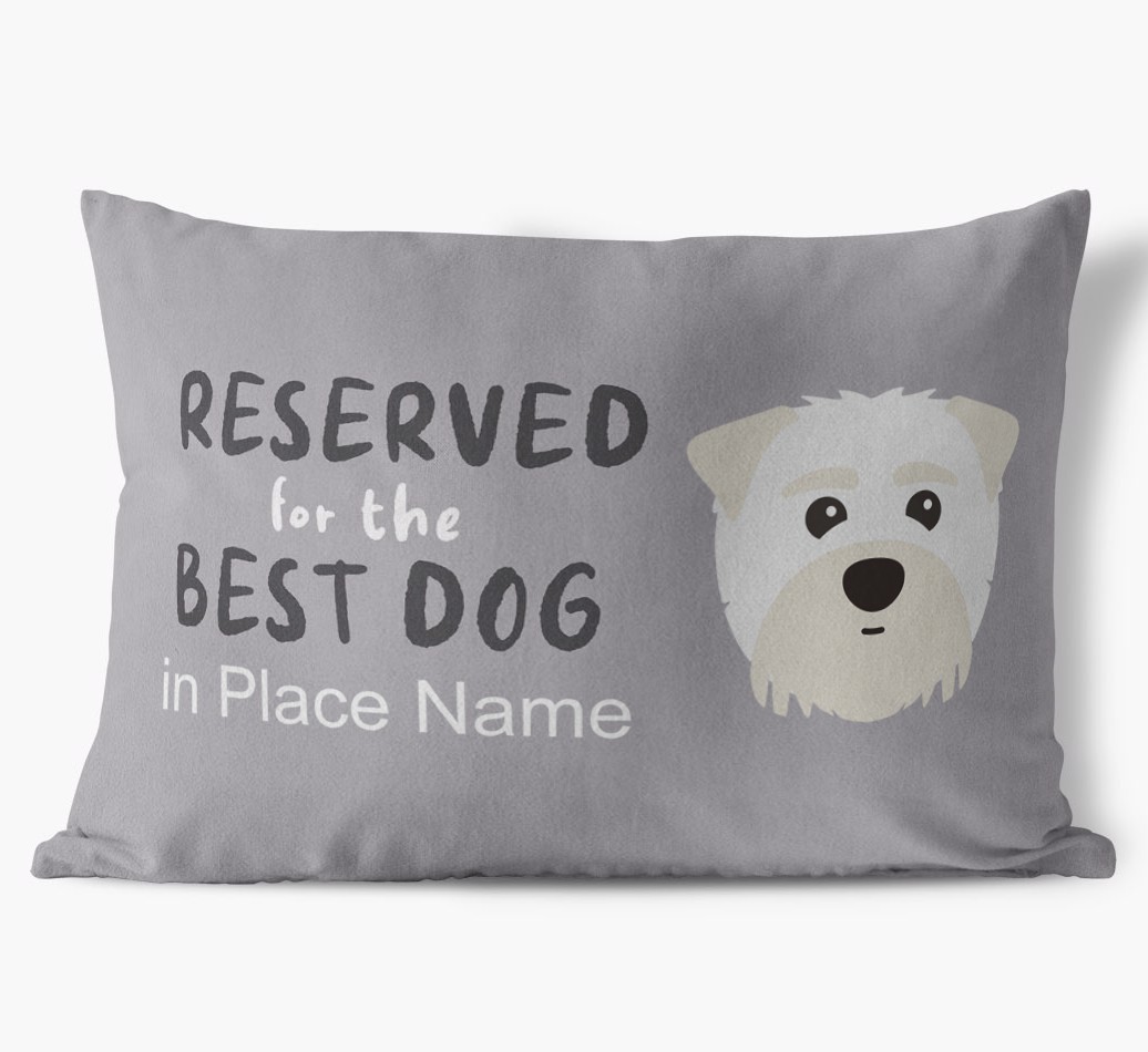 Reserved For The Best Dog: Personalized {breedFullName} Soft Touch Pillow