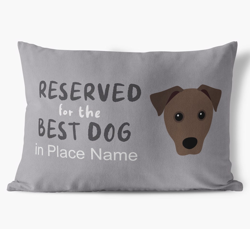 Reserved For The Best Dog: Personalised {breedFullName} Soft Touch Cushion