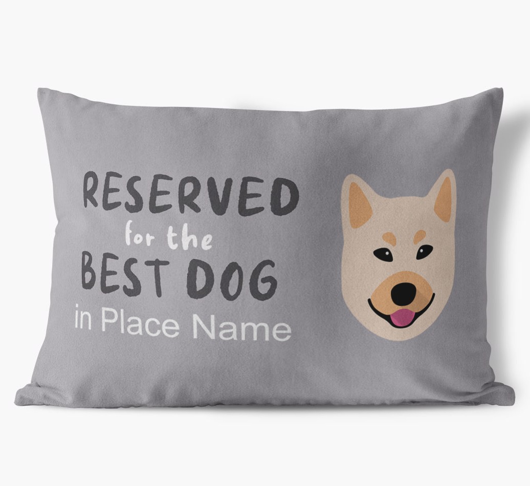 Reserved For The Best Dog: Personalised {breedFullName} Soft Touch Cushion