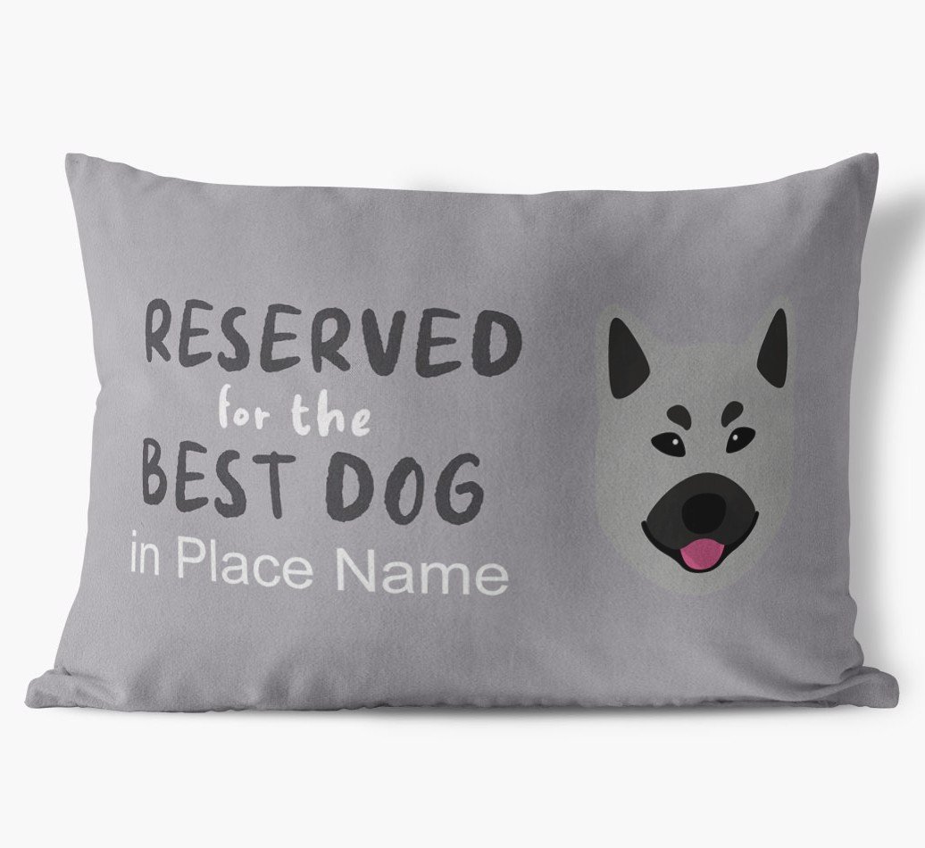 Reserved For The Best Dog: Personalised {breedFullName} Soft Touch Cushion
