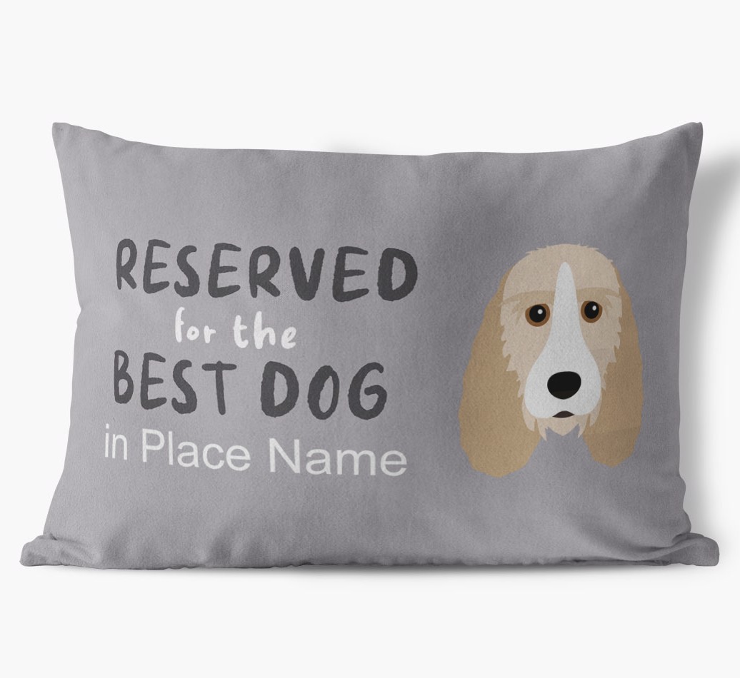 Reserved For The Best Dog: Personalised {breedFullName} Soft Touch Cushion
