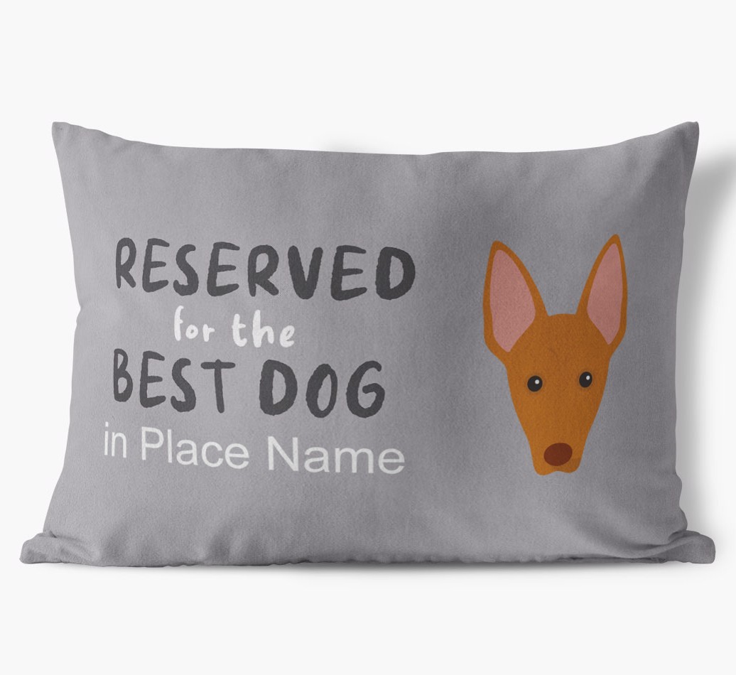 Reserved For The Best Dog: Personalized {breedFullName} Soft Touch Pillow