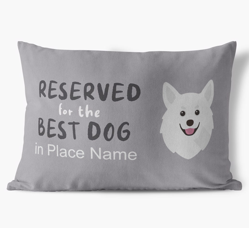 Reserved For The Best Dog: Personalised {breedFullName} Soft Touch Cushion