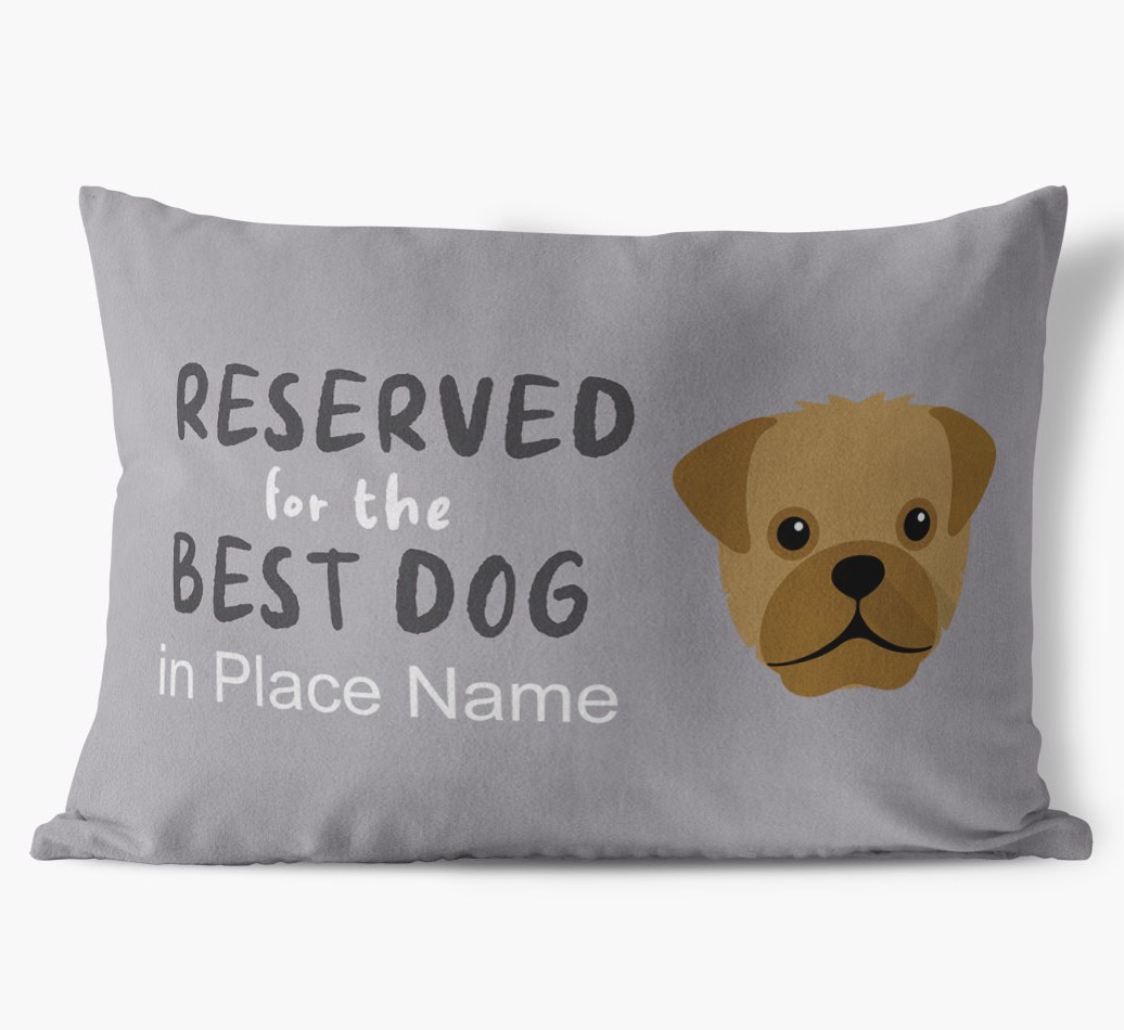 Reserved For The Best Dog: Personalised {breedFullName} Soft Touch Cushion