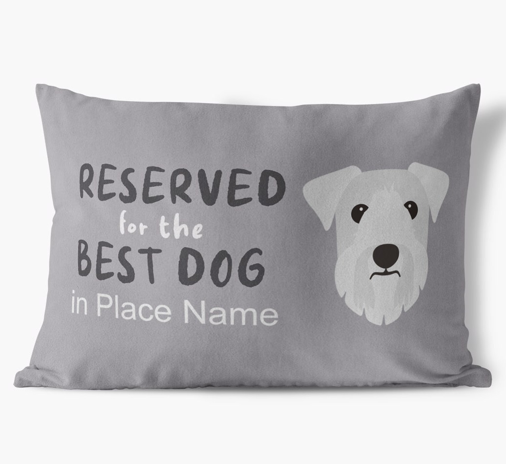 Reserved For The Best Dog: Personalised {breedFullName} Soft Touch Cushion
