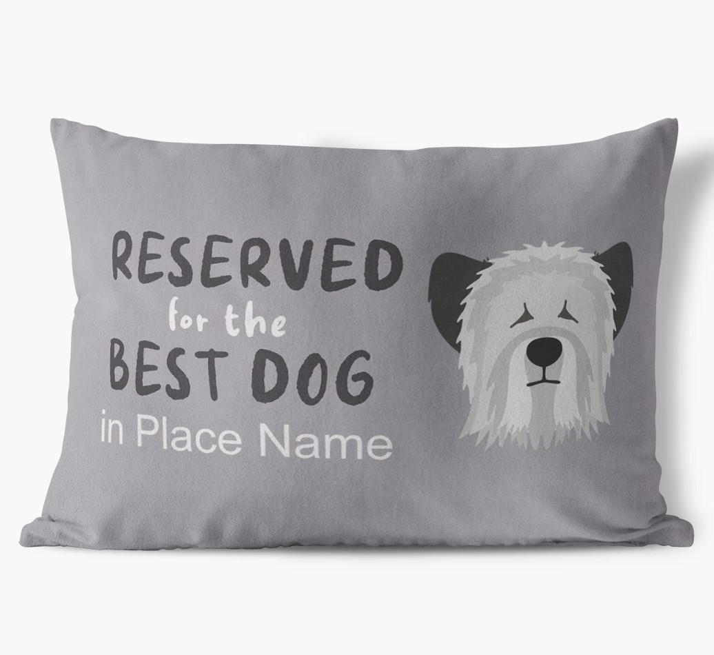 Reserved For The Best Dog: Personalised {breedFullName} Soft Touch Cushion