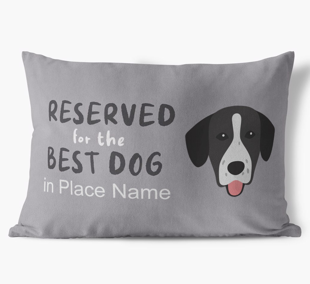 Reserved For The Best Dog: Personalised {breedFullName} Soft Touch Cushion