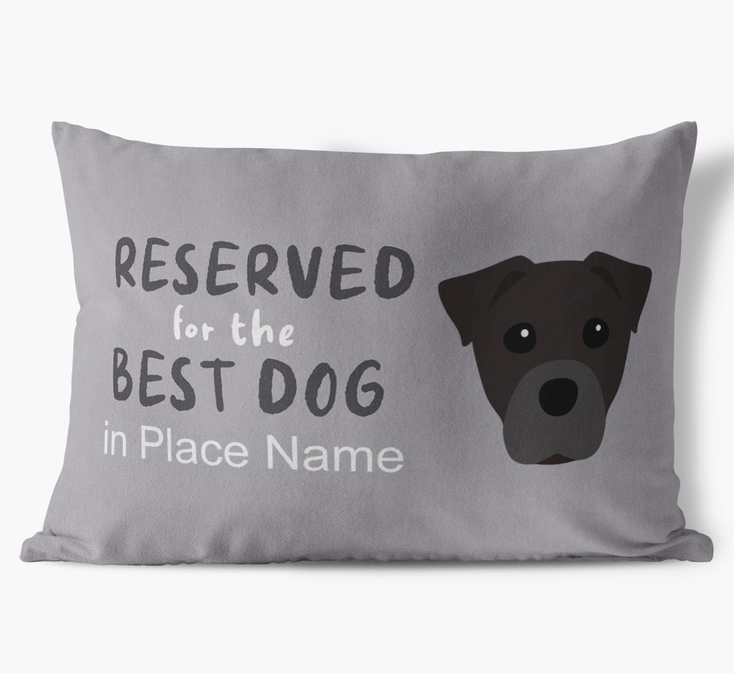 Reserved For The Best Dog: Personalised {breedFullName} Soft Touch Cushion