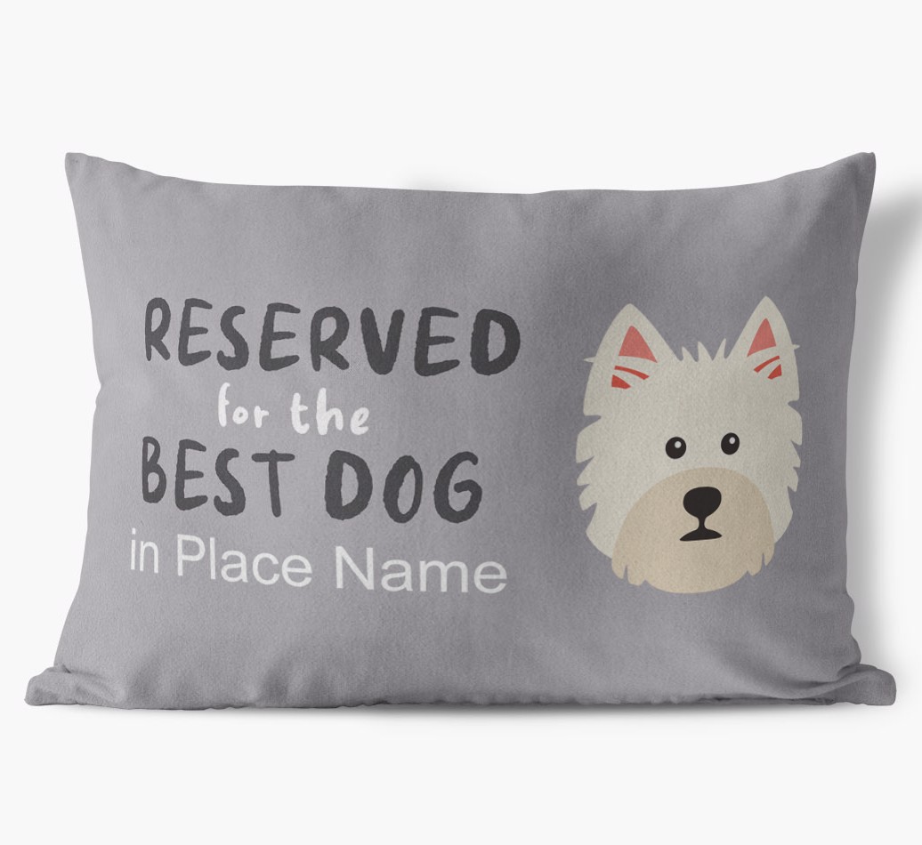 Reserved For The Best Dog: Personalised {breedFullName} Soft Touch Cushion