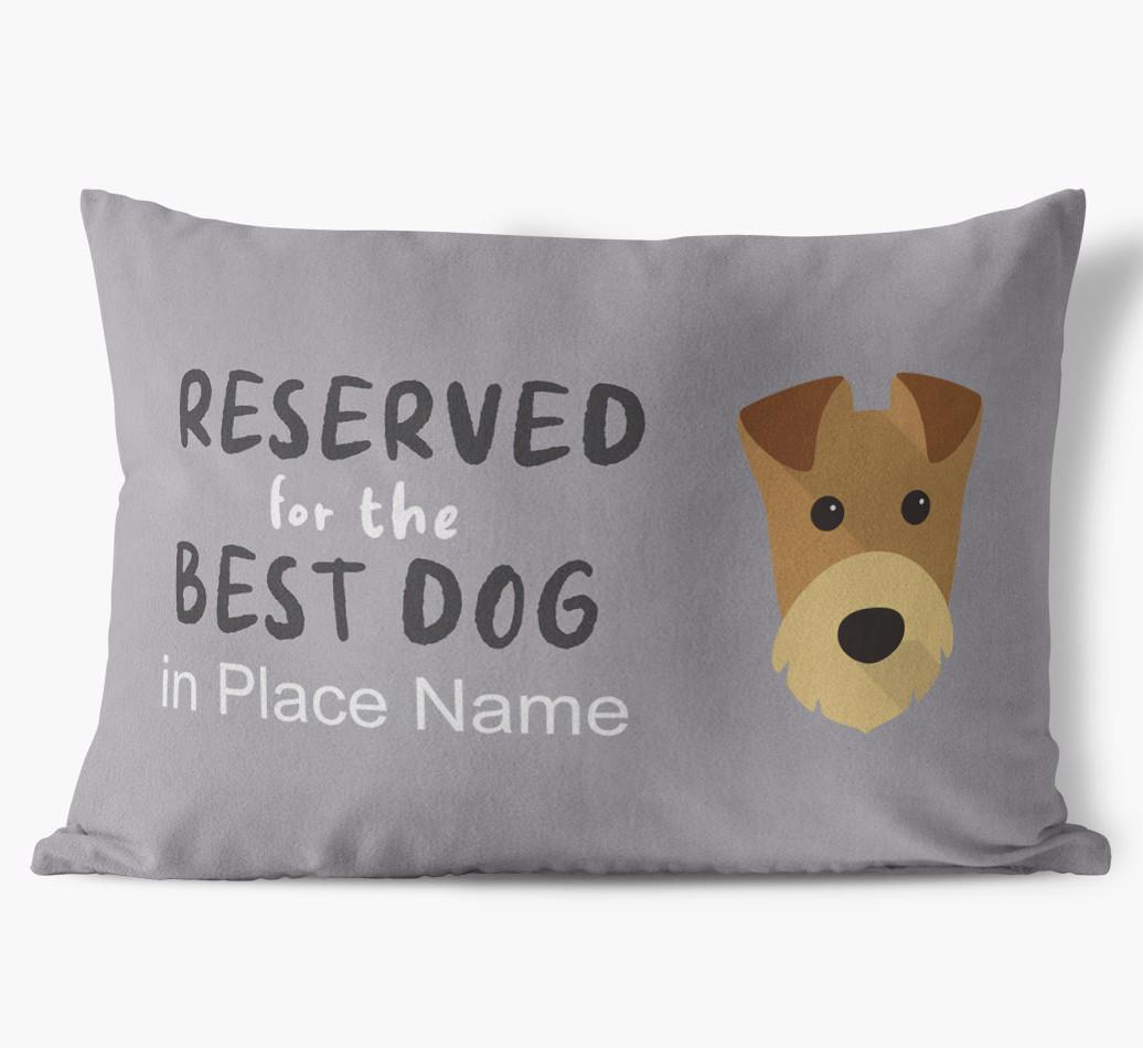 Reserved For The Best Dog: Personalised {breedFullName} Soft Touch Cushion