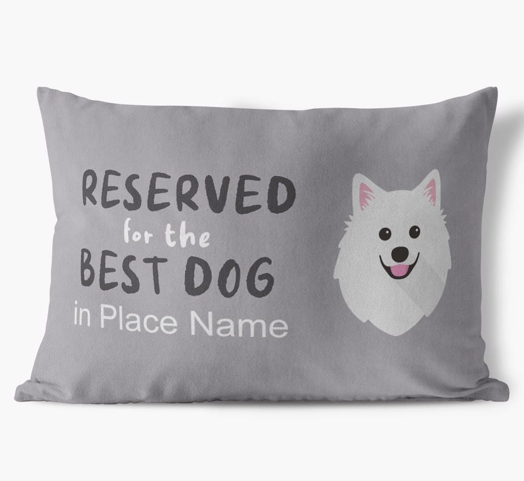 Reserved For The Best Dog: Personalized {breedFullName} Soft Touch Pillow