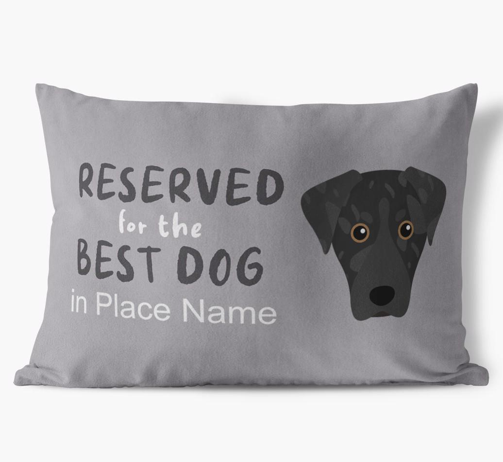Reserved For The Best Dog: Personalized {breedFullName} Soft Touch Pillow