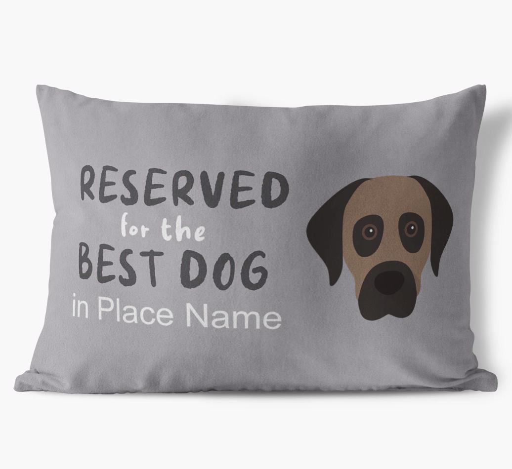 Reserved For The Best Dog: Personalized {breedFullName} Soft Touch Pillow