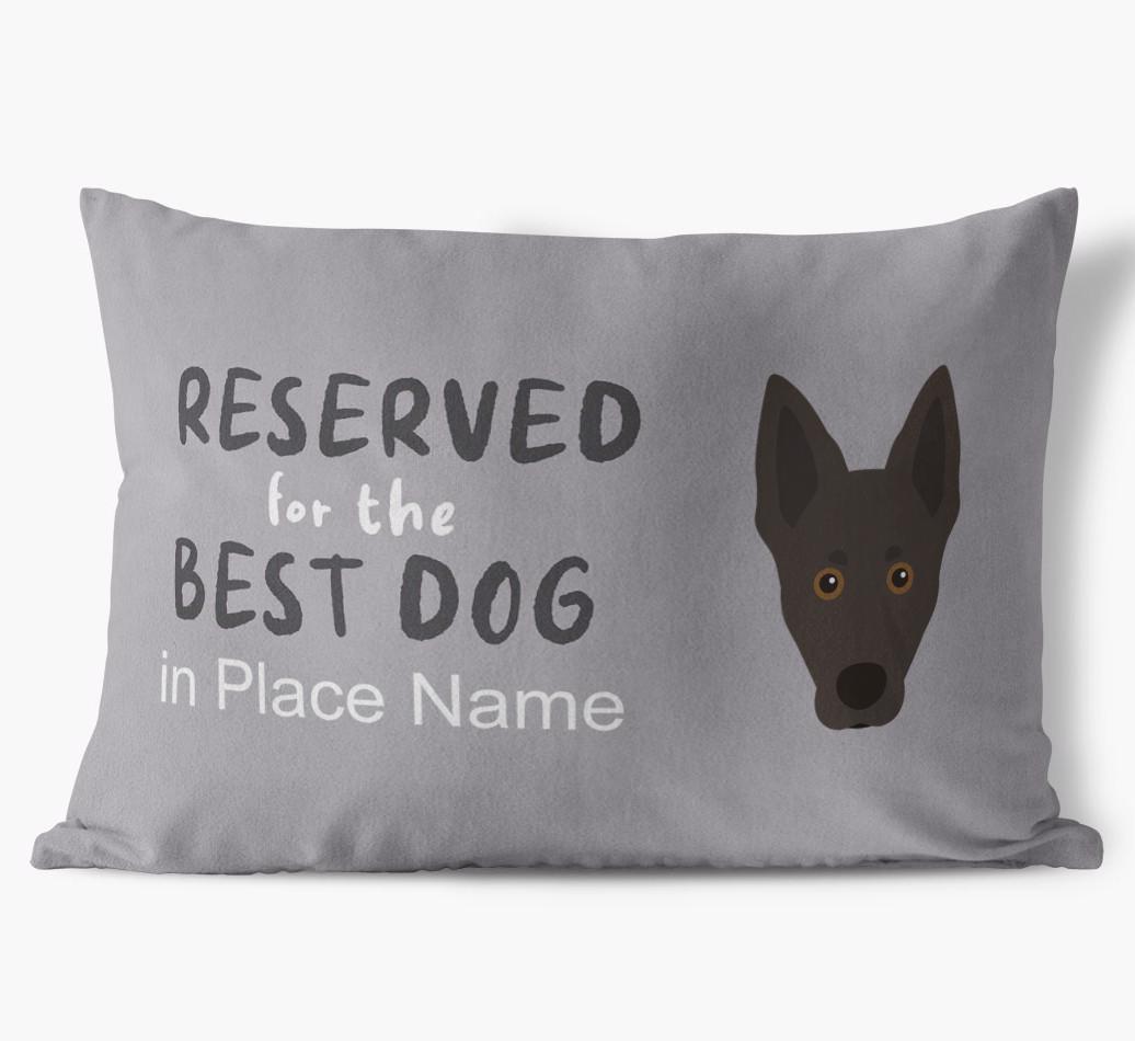 Reserved For The Best Dog: Personalized {breedFullName} Soft Touch Pillow