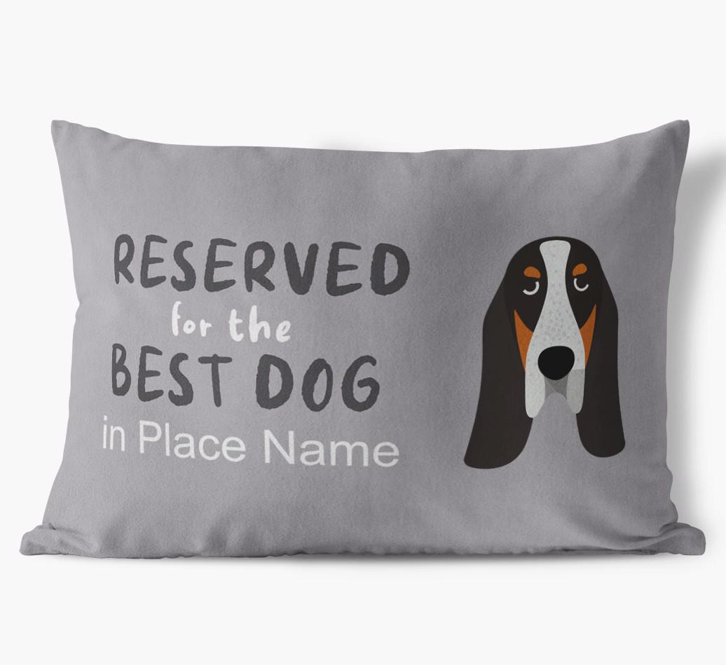 Reserved For The Best Dog: Personalized {breedFullName} Soft Touch Pillow