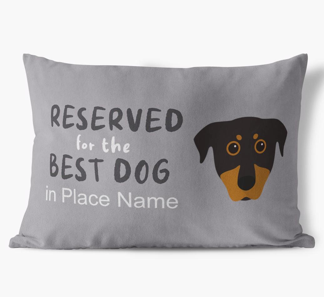 Reserved For The Best Dog: Personalized {breedFullName} Soft Touch Pillow