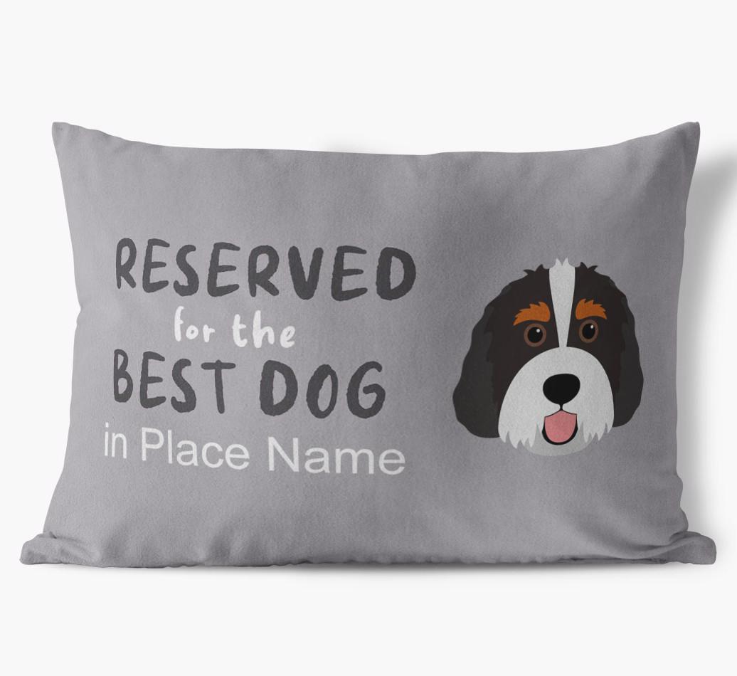Reserved For The Best Dog: Personalized {breedFullName} Soft Touch Pillow