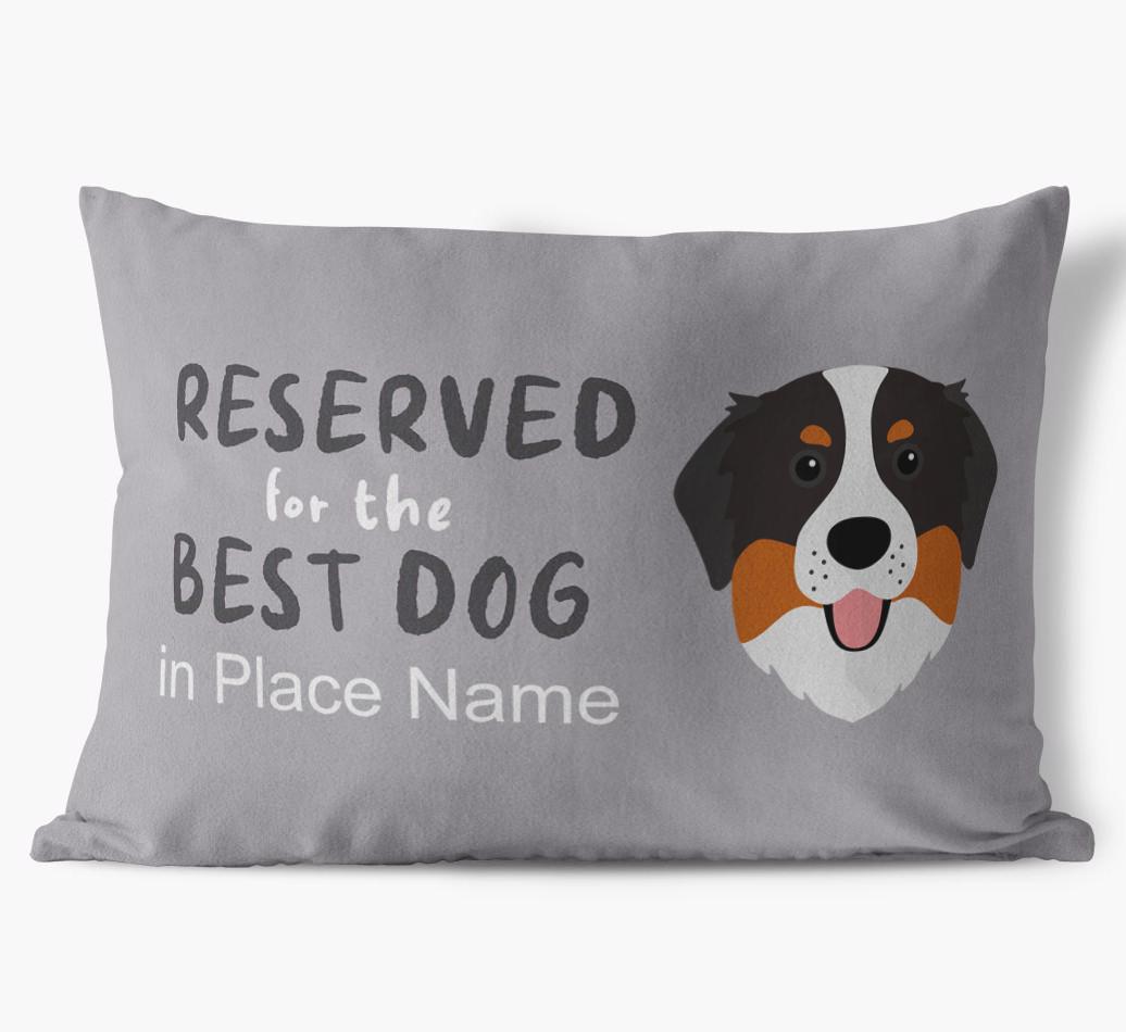 Reserved For The Best Dog: Personalized {breedFullName} Soft Touch Pillow