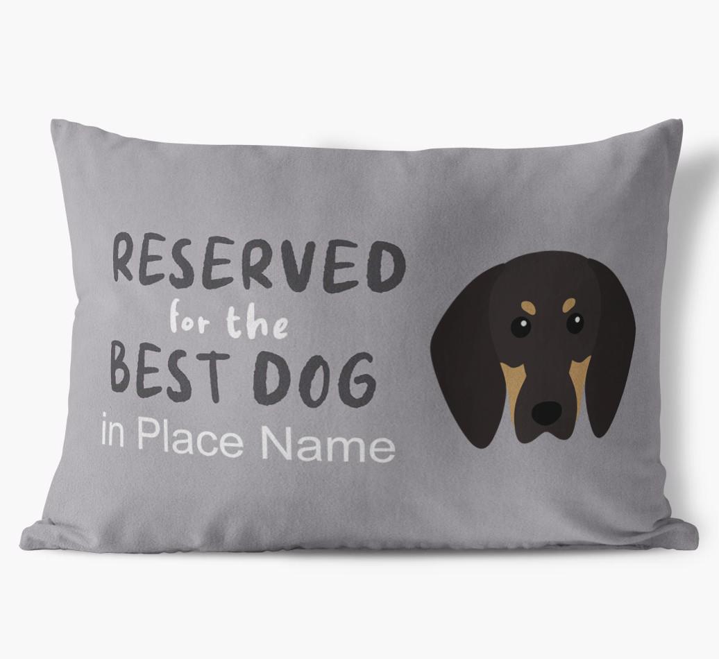 Reserved For The Best Dog: Personalized {breedFullName} Soft Touch Pillow