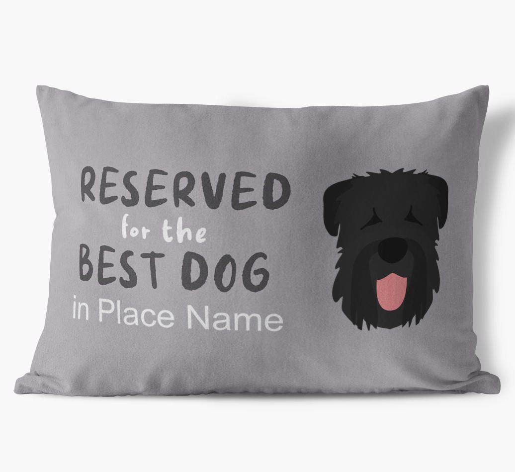 Reserved For The Best Dog: Personalized {breedFullName} Soft Touch Pillow