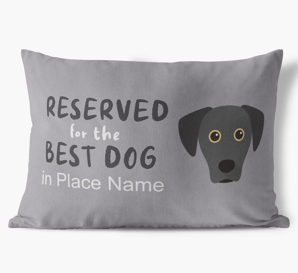 Reserved For The Best Dog: Personalized {breedFullName} Soft Touch Pillow