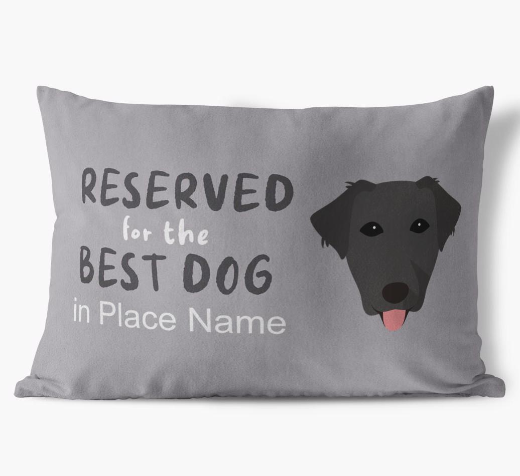 Reserved For The Best Dog: Personalized {breedFullName} Soft Touch Pillow