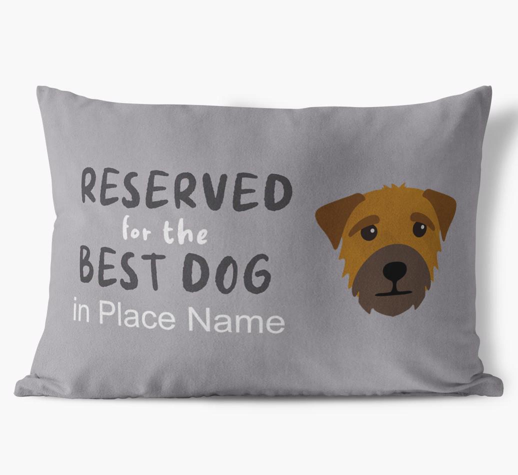 Reserved For The Best Dog: Personalized {breedFullName} Soft Touch Pillow