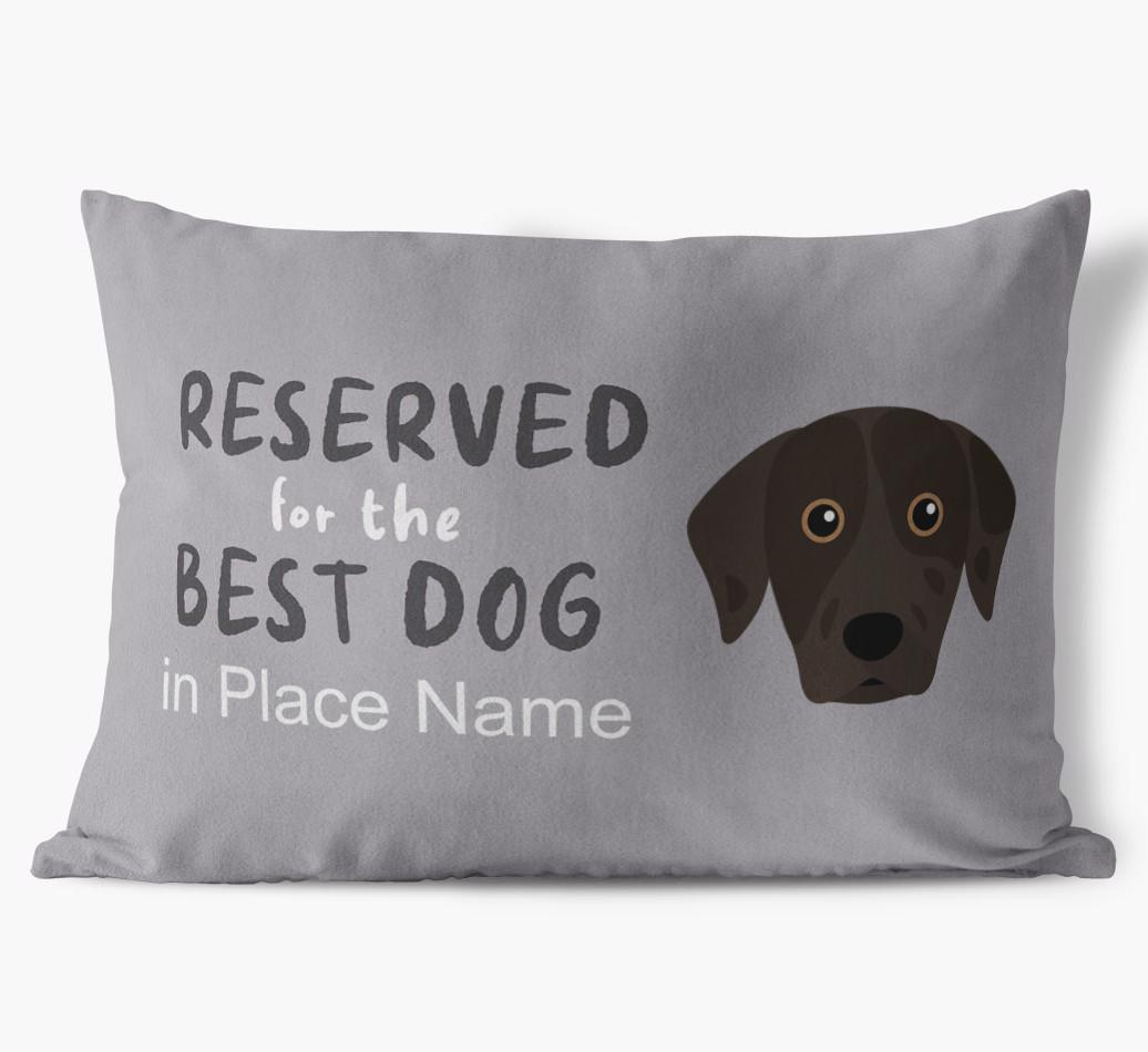 Reserved For The Best Dog: Personalized {breedFullName} Soft Touch Pillow