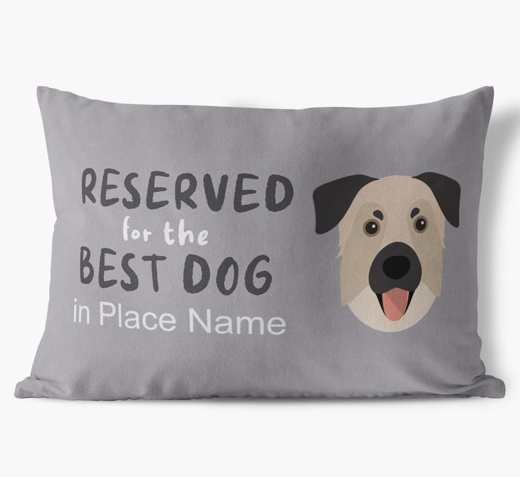 Reserved For The Best Dog: Personalized {breedFullName} Soft Touch Pillow