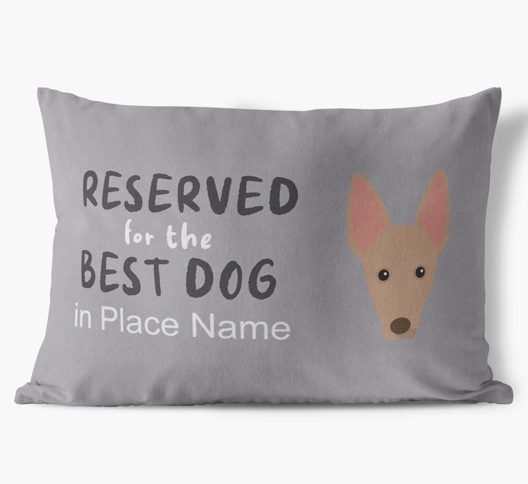 Reserved For The Best Dog: Personalized {breedFullName} Soft Touch Pillow