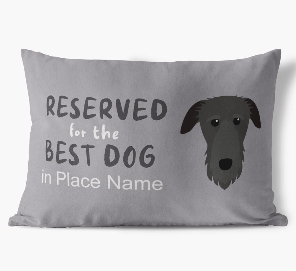 Reserved For The Best Dog: Personalized {breedFullName} Soft Touch Pillow