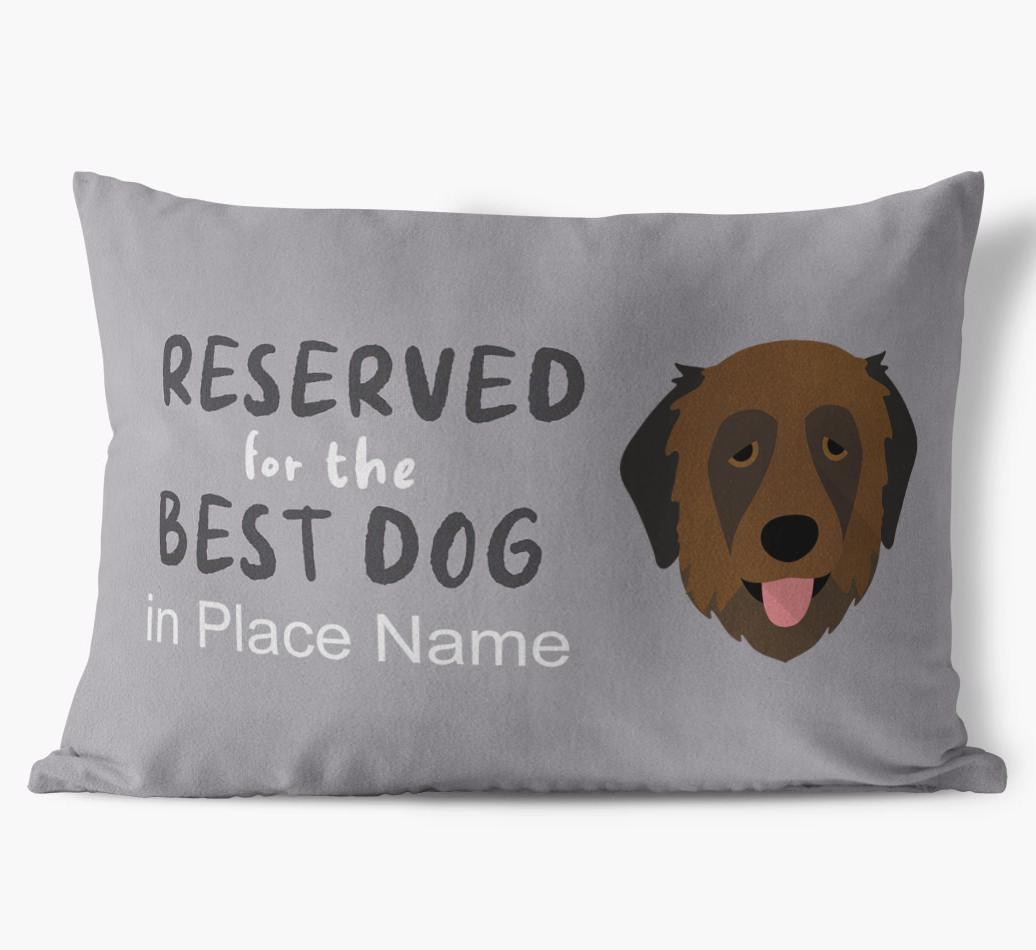 Reserved For The Best Dog: Personalized {breedFullName} Soft Touch Pillow