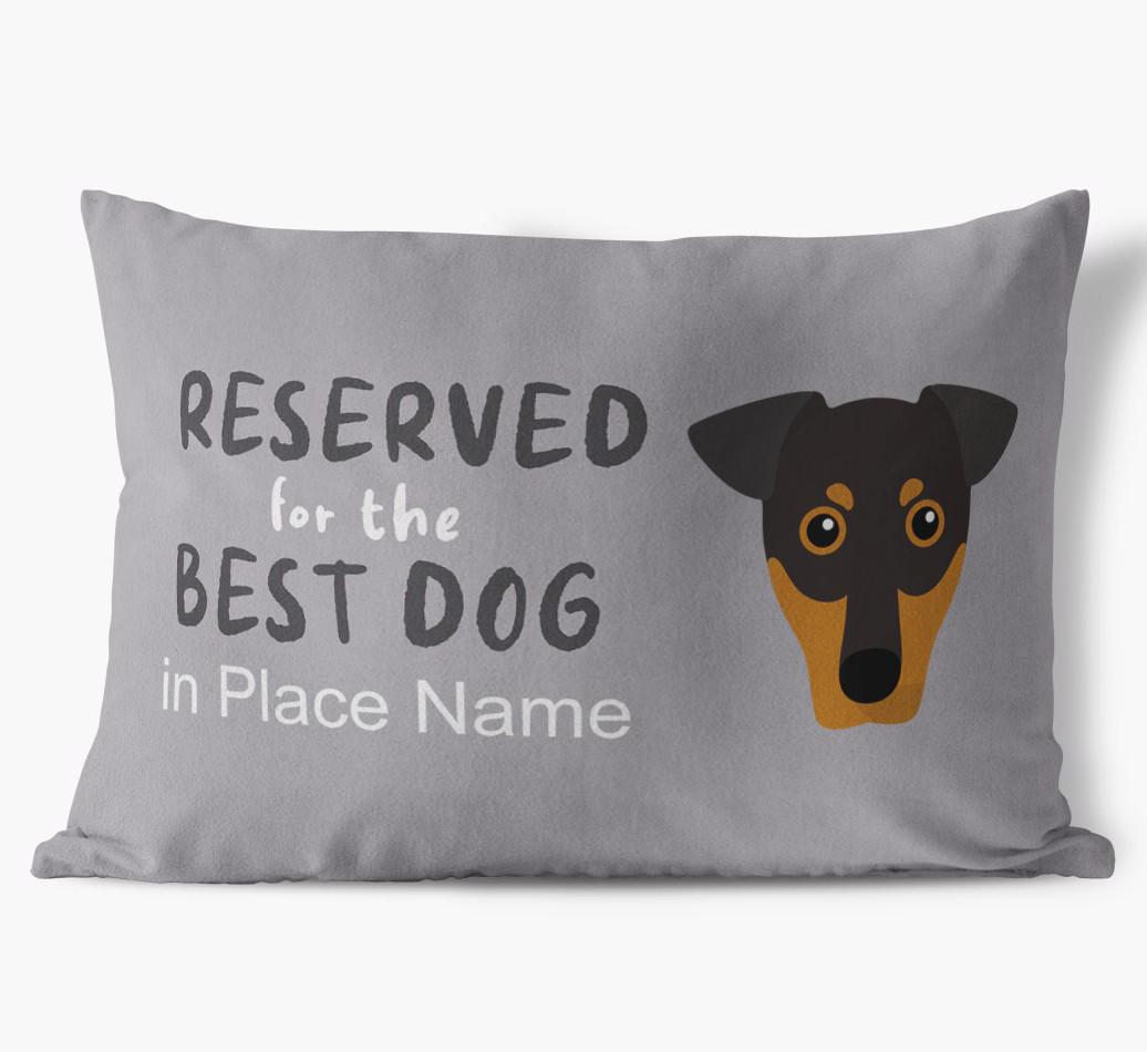 Reserved For The Best Dog: Personalized {breedFullName} Soft Touch Pillow
