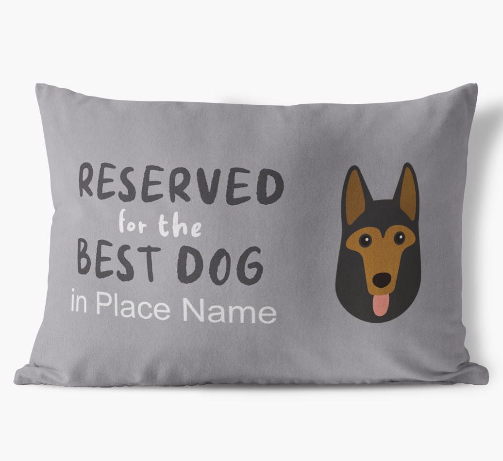 Reserved For The Best Dog: Personalised {breedFullName} Soft Touch Cushion