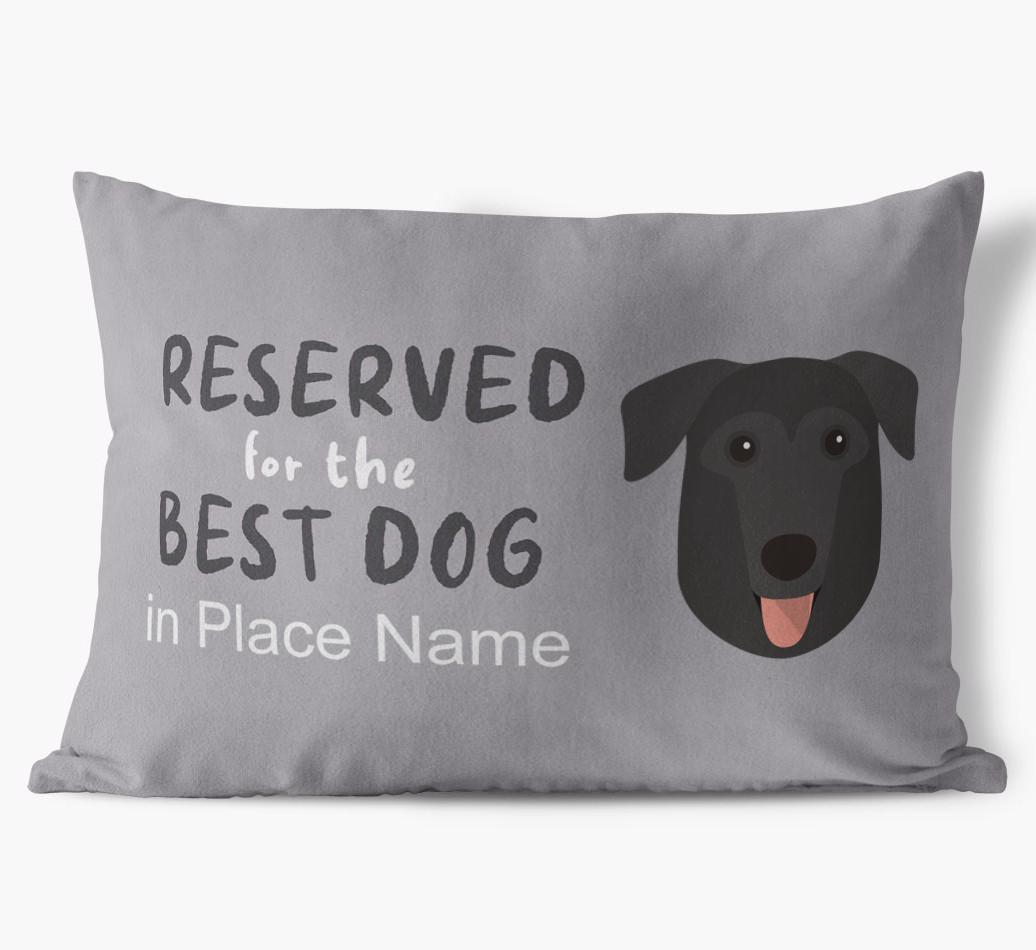 Reserved For The Best Dog: Personalized {breedFullName} Soft Touch Pillow