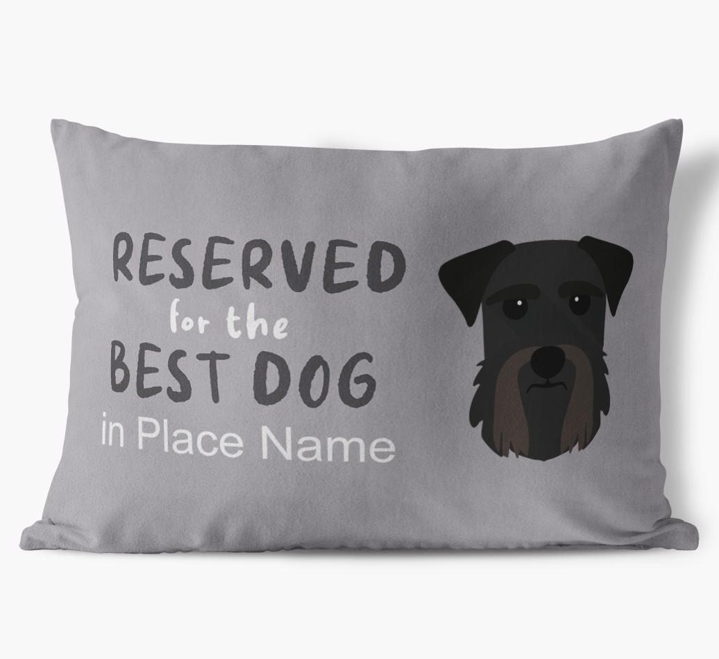 Reserved For The Best Dog: Personalized {breedFullName} Soft Touch Pillow