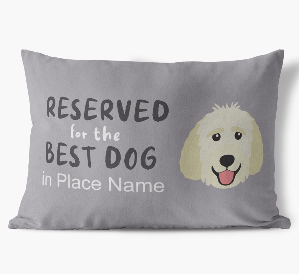Reserved For The Best Dog: Personalized {breedFullName} Soft Touch Pillow