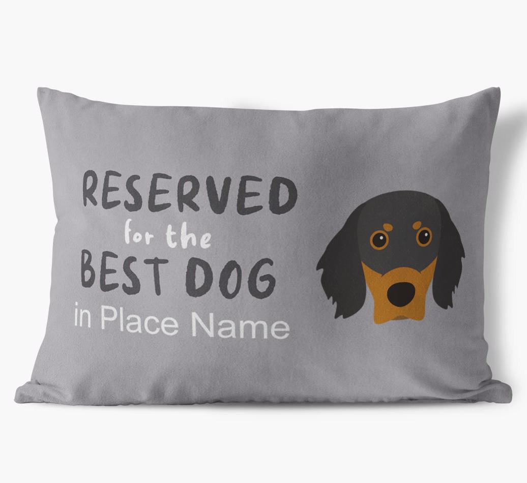 Reserved For The Best Dog: Personalized {breedFullName} Soft Touch Pillow