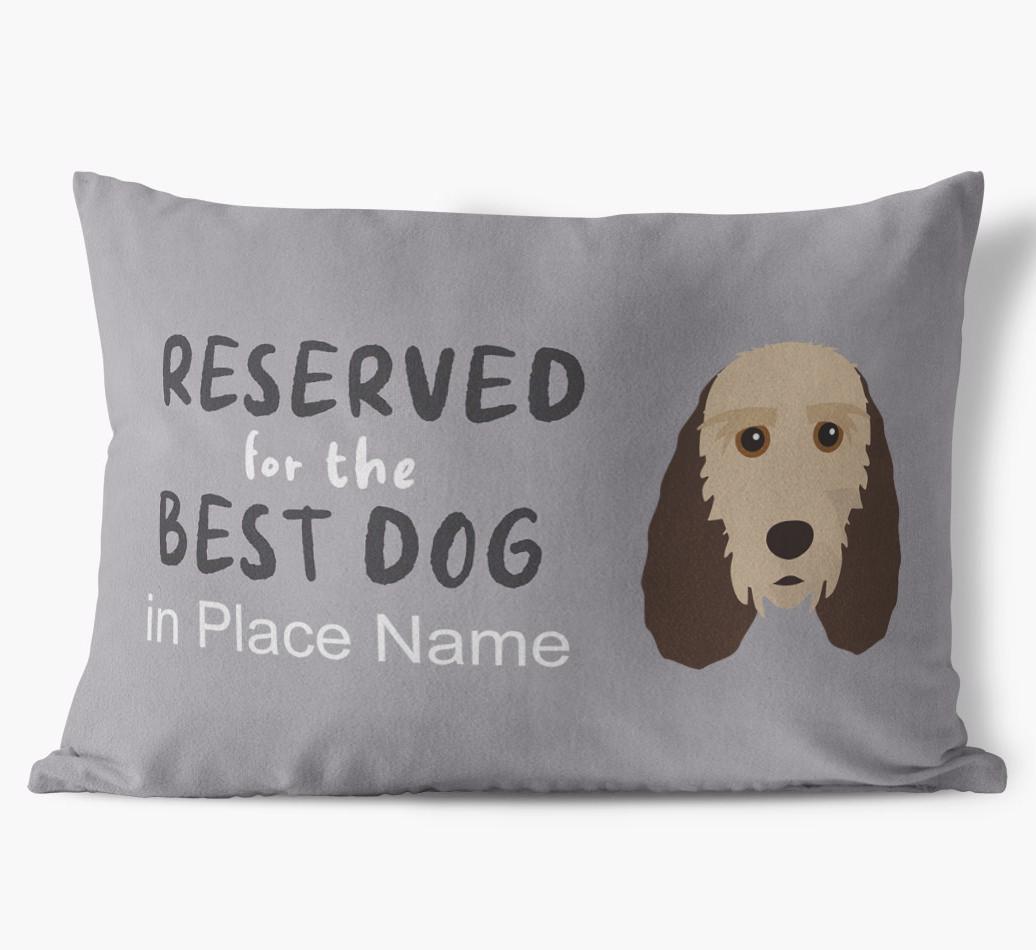 Reserved For The Best Dog: Personalized {breedFullName} Soft Touch Pillow