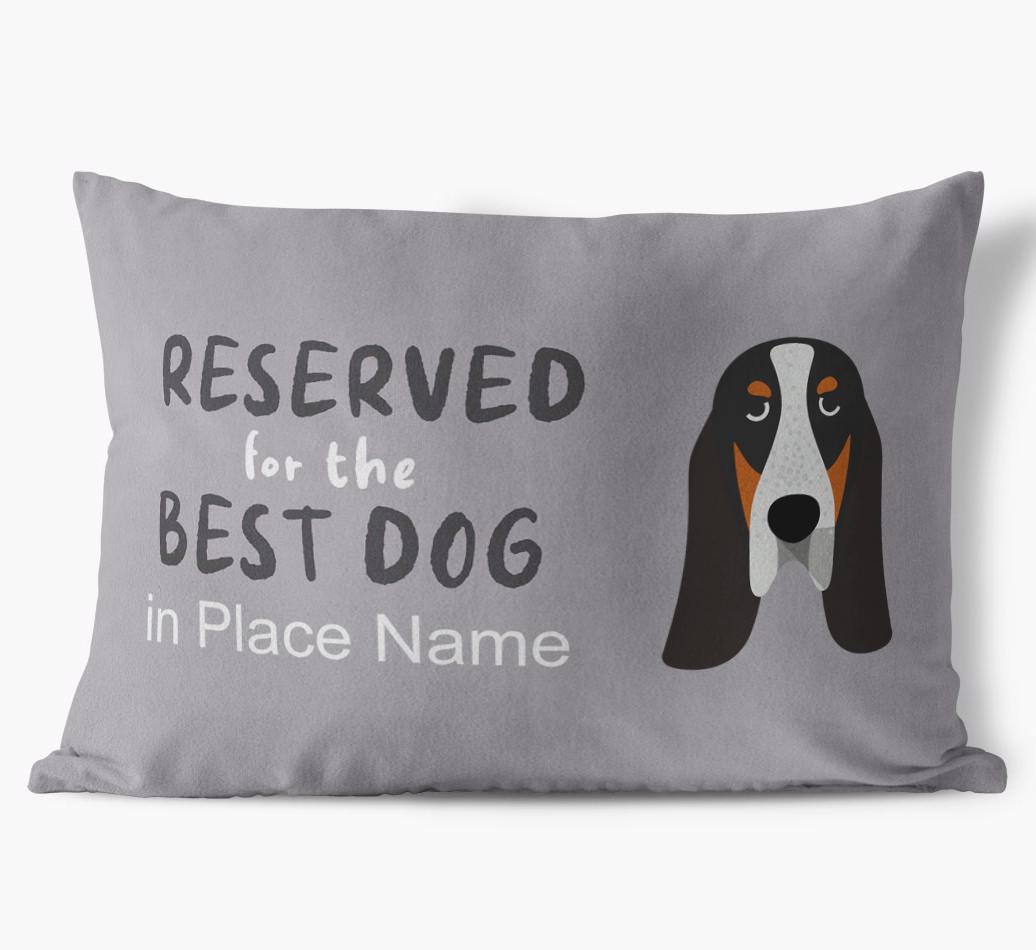 Reserved For The Best Dog: Personalized {breedFullName} Soft Touch Pillow