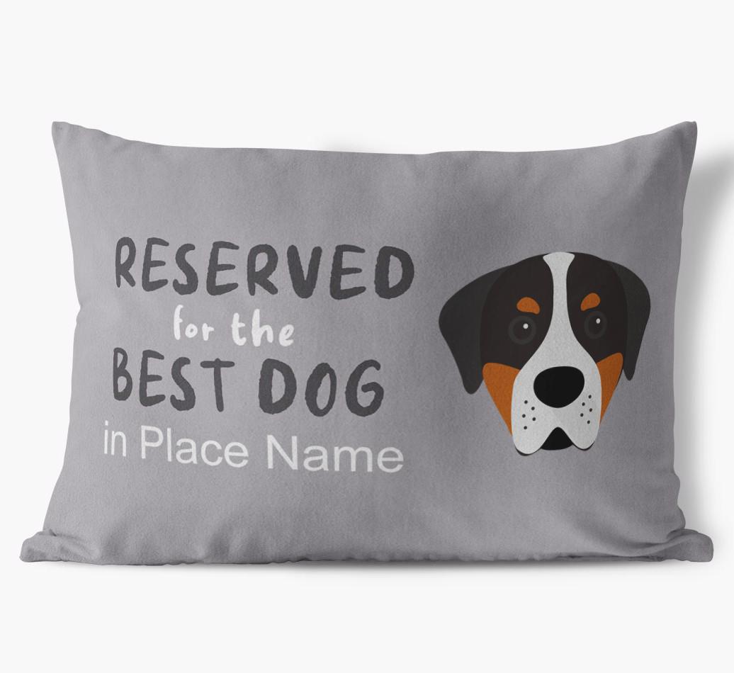 Reserved For The Best Dog: Personalized {breedFullName} Soft Touch Pillow