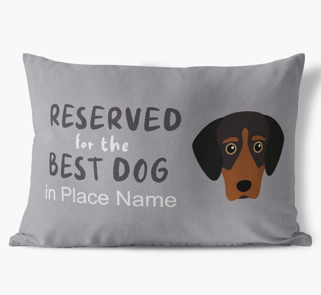 Reserved For The Best Dog: Personalized {breedFullName} Soft Touch Pillow