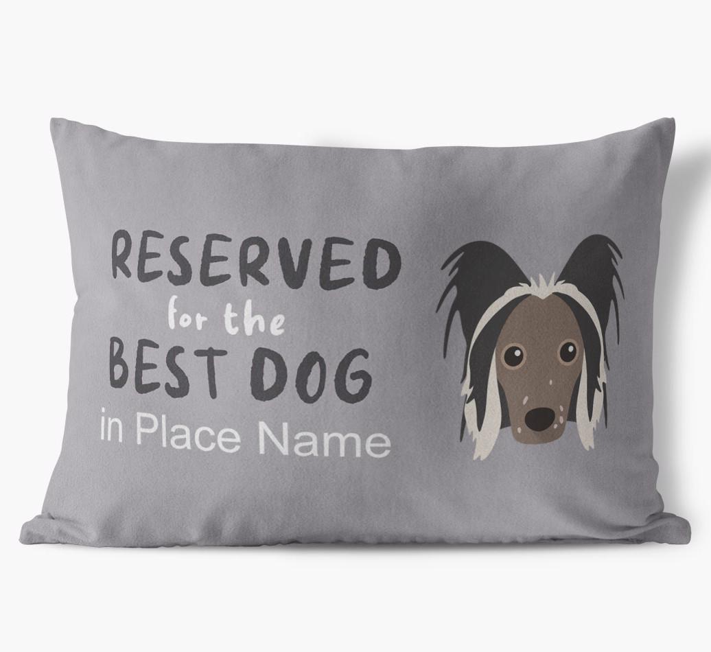 Reserved For The Best Dog: Personalized {breedFullName} Soft Touch Pillow
