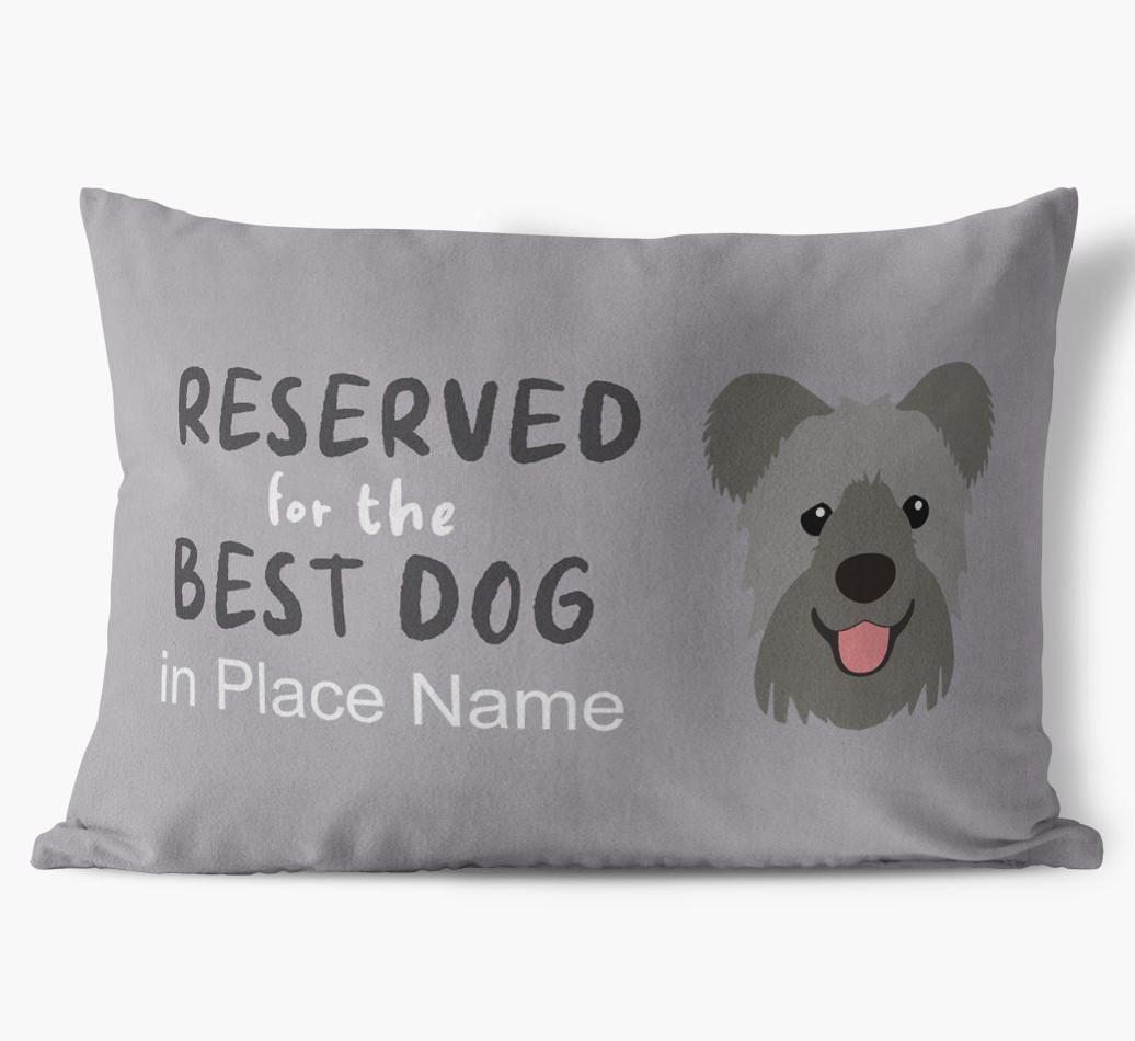 Reserved For The Best Dog: Personalized {breedFullName} Soft Touch Pillow