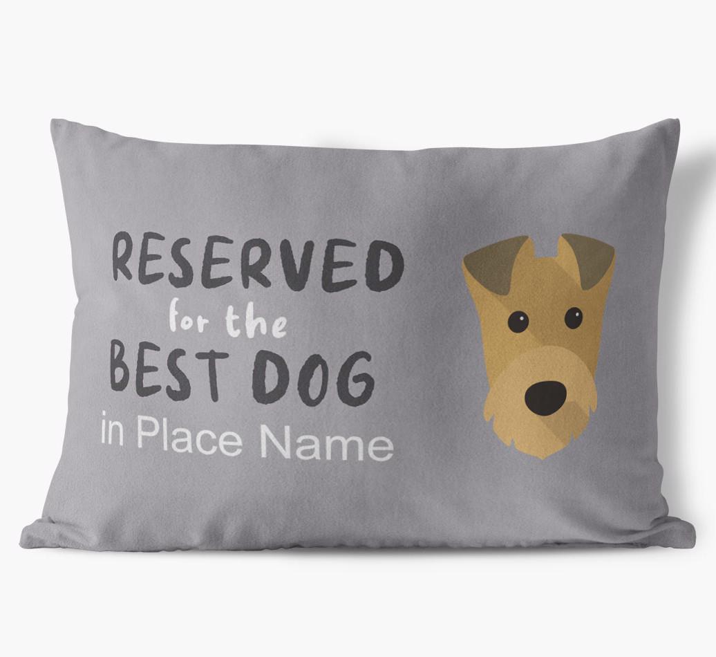 Reserved For The Best Dog: Personalized {breedFullName} Soft Touch Pillow