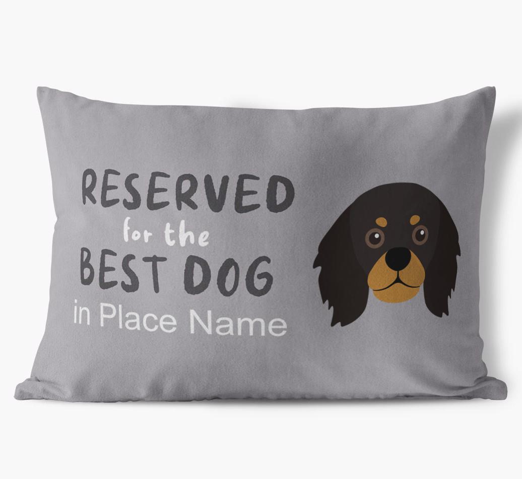 Reserved For The Best Dog: Personalized {breedFullName} Soft Touch Pillow